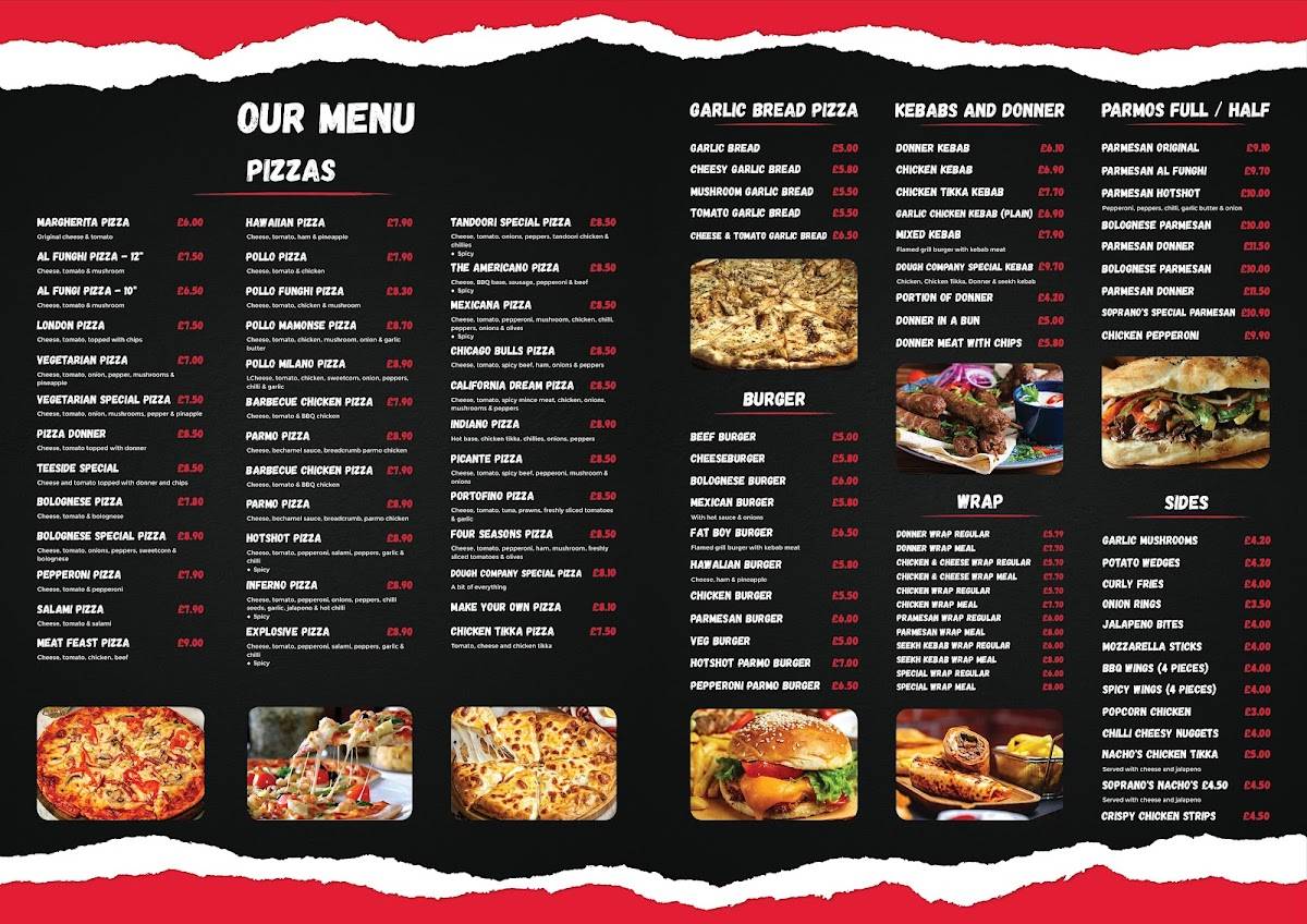 DOCO PIZZA'S меню