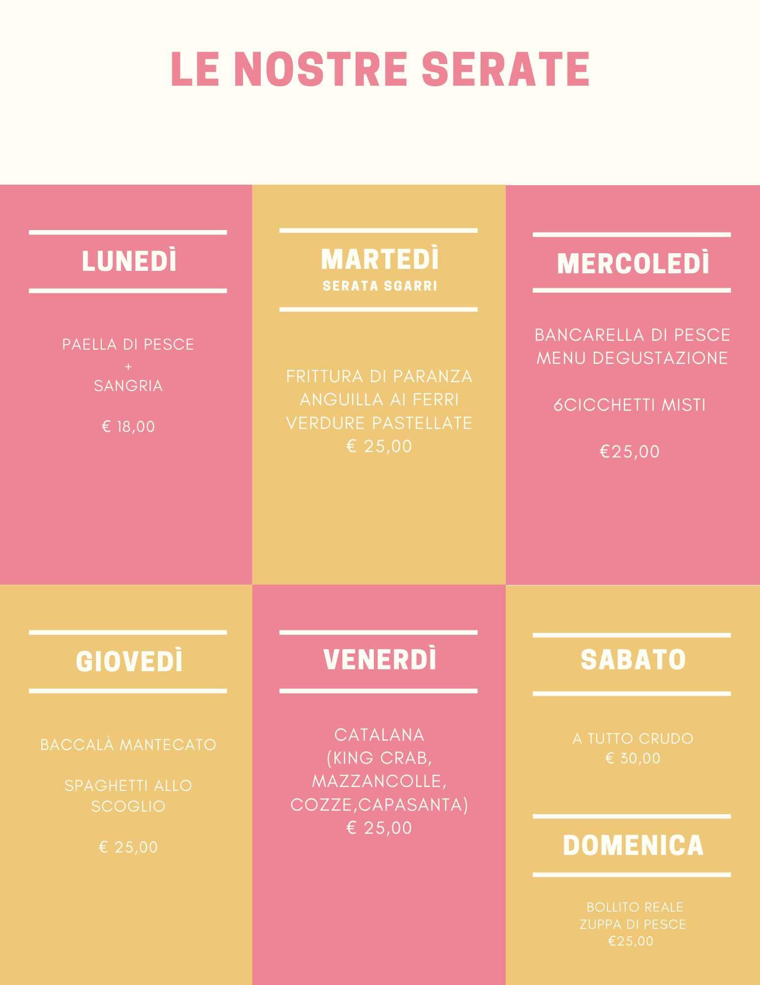 Trattoria da Primo меню
