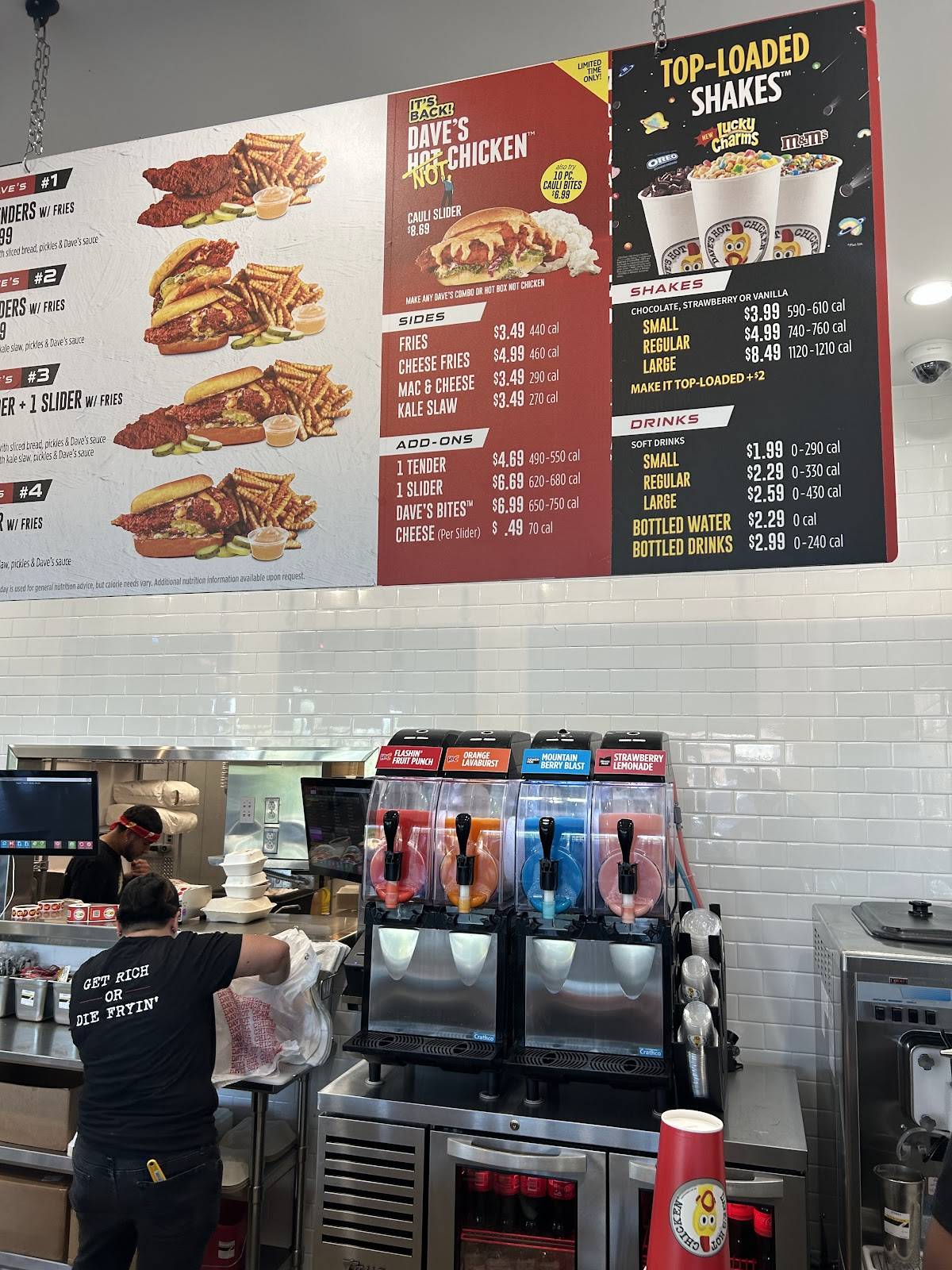 Dave's Hot Chicken меню