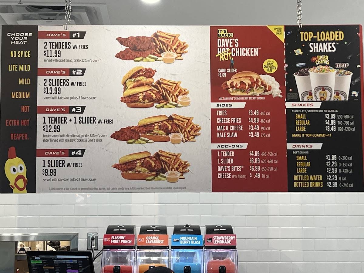 Dave's Hot Chicken меню