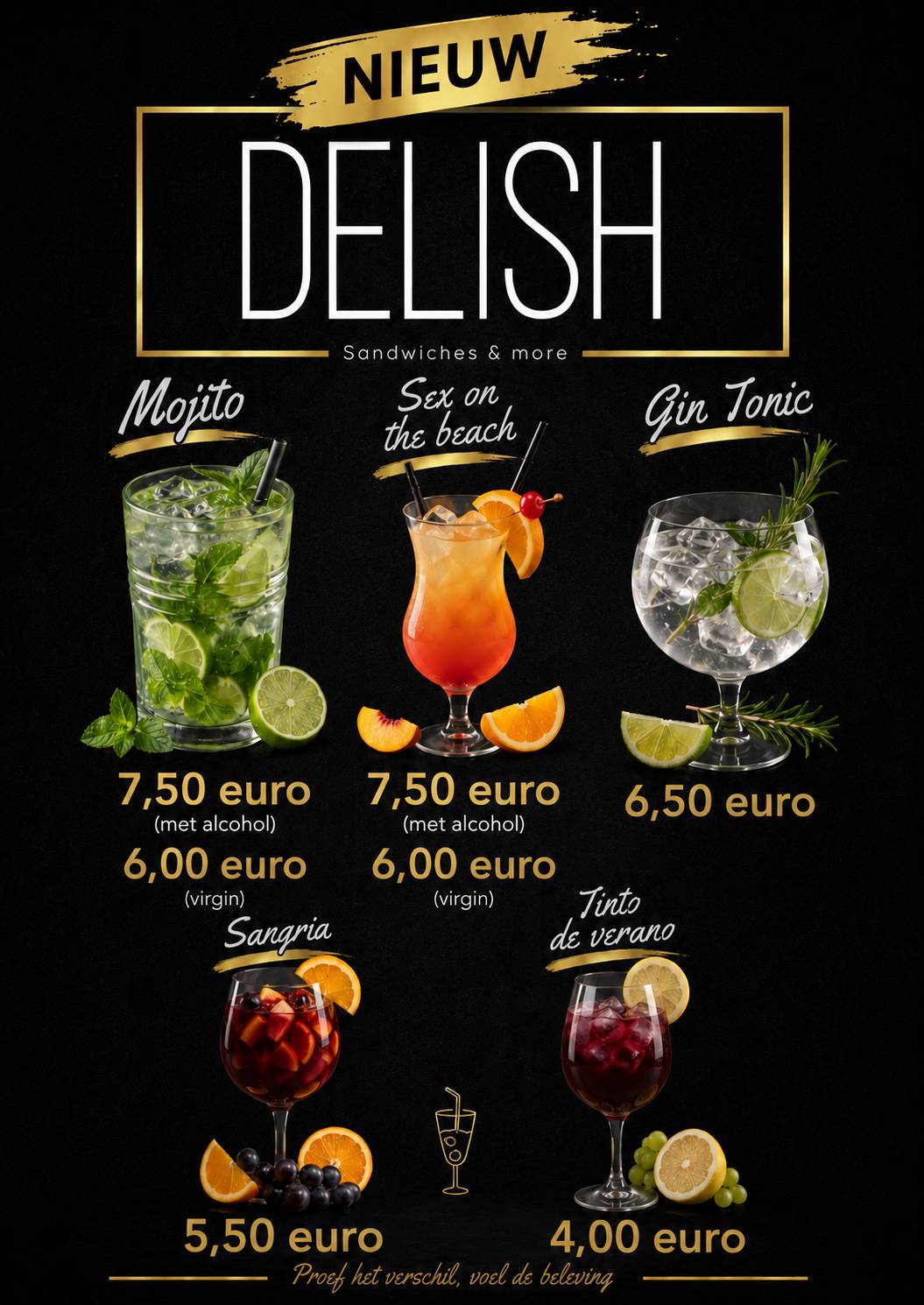 Delish меню