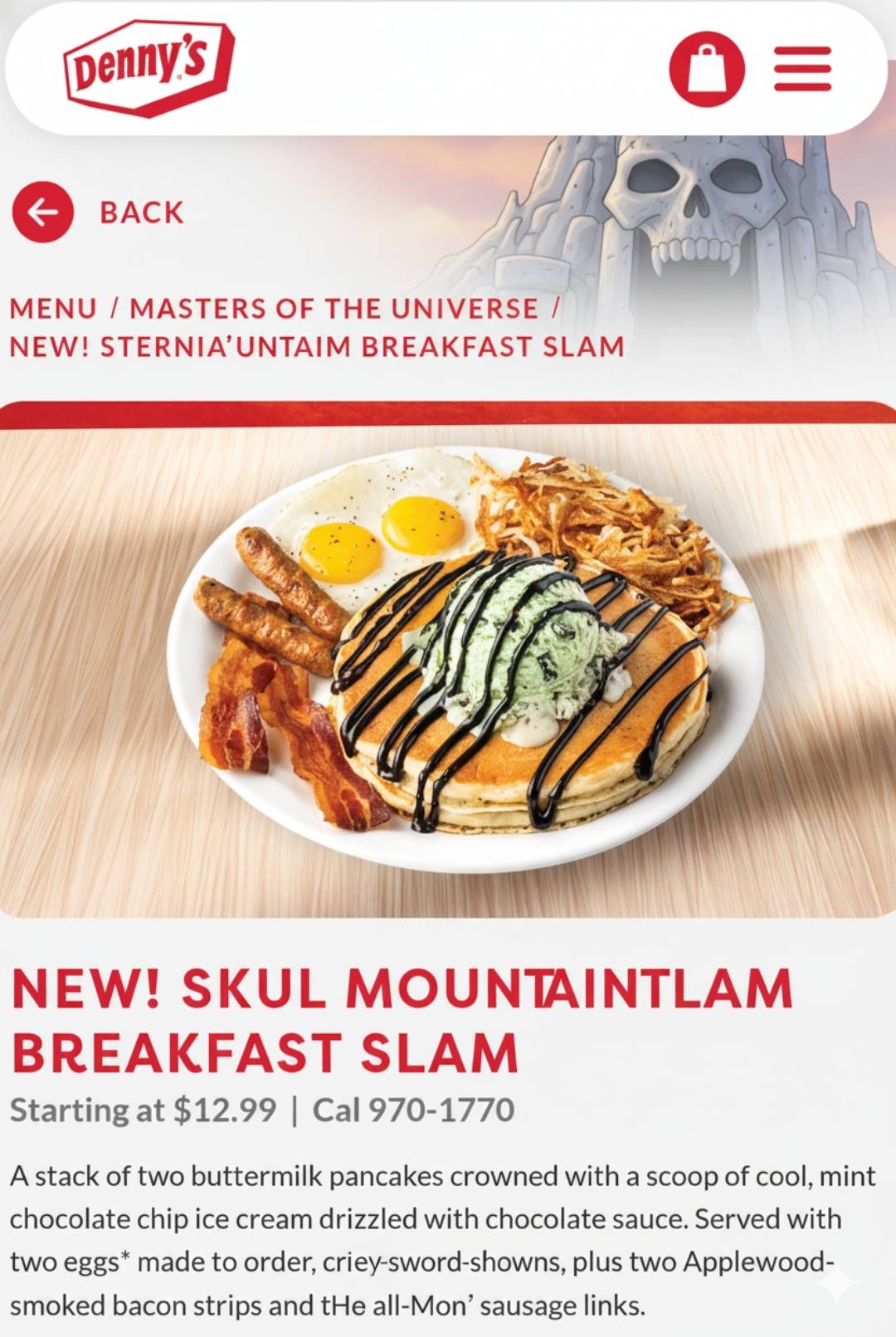 Denny's Restaurant меню