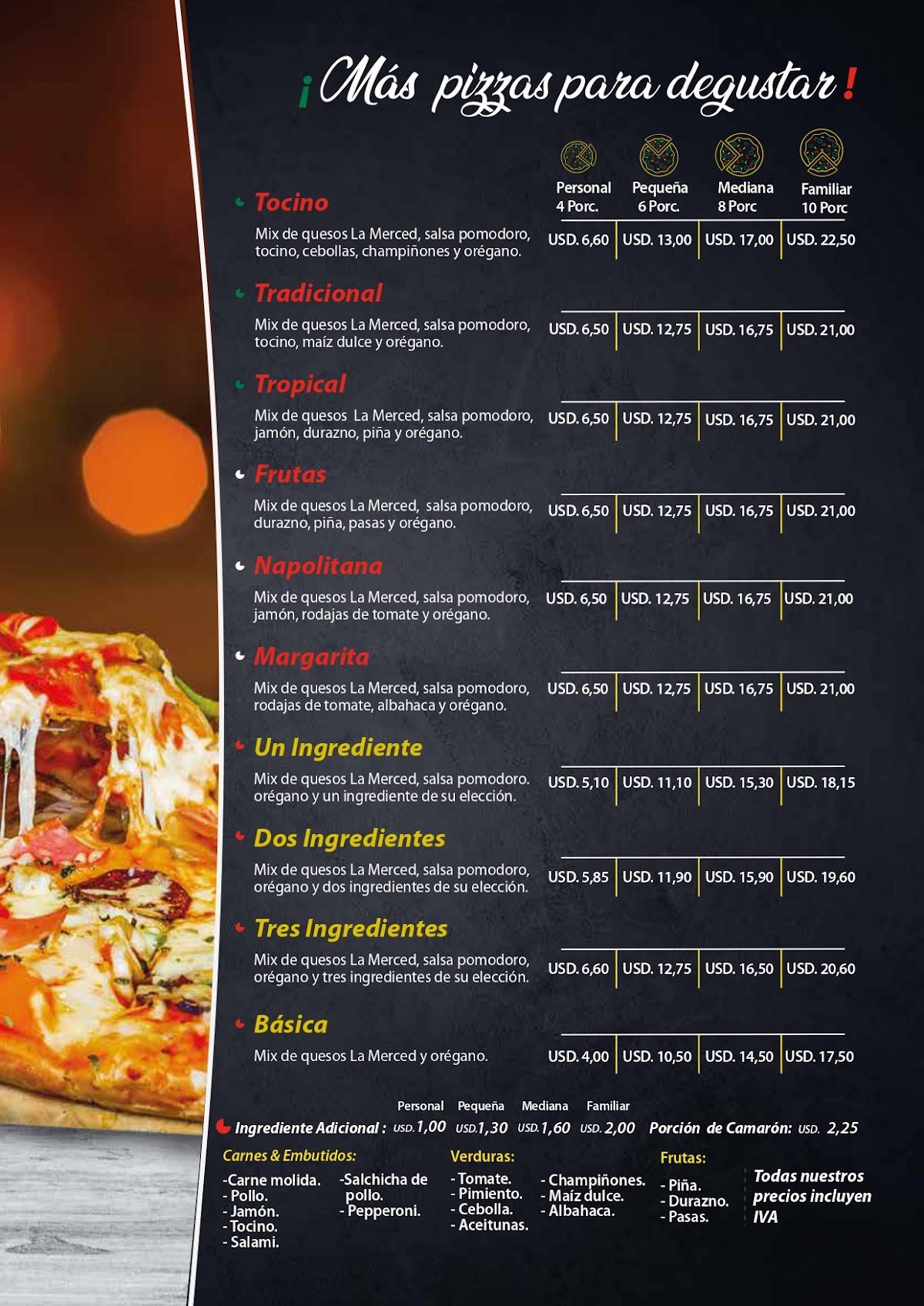 Di Rulo Pizza меню