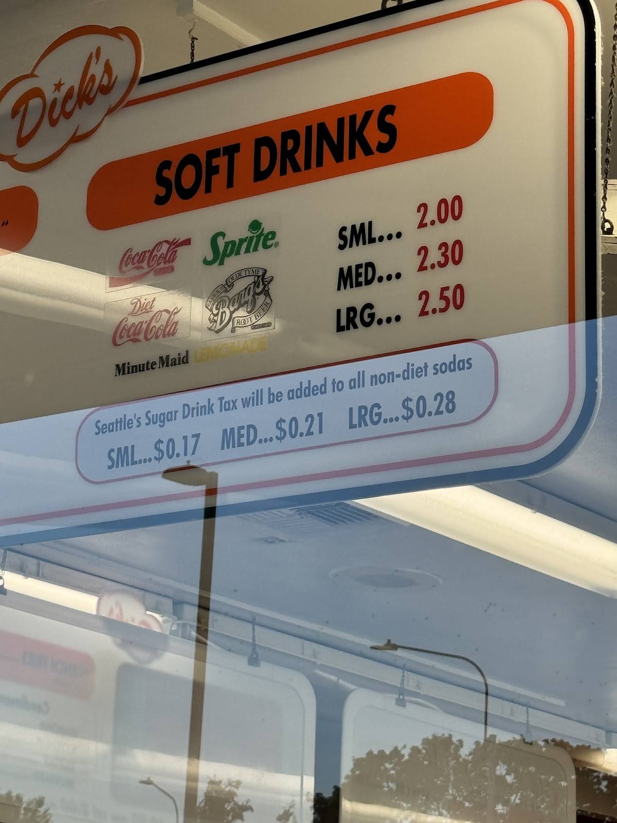 Dick's Drive-In меню