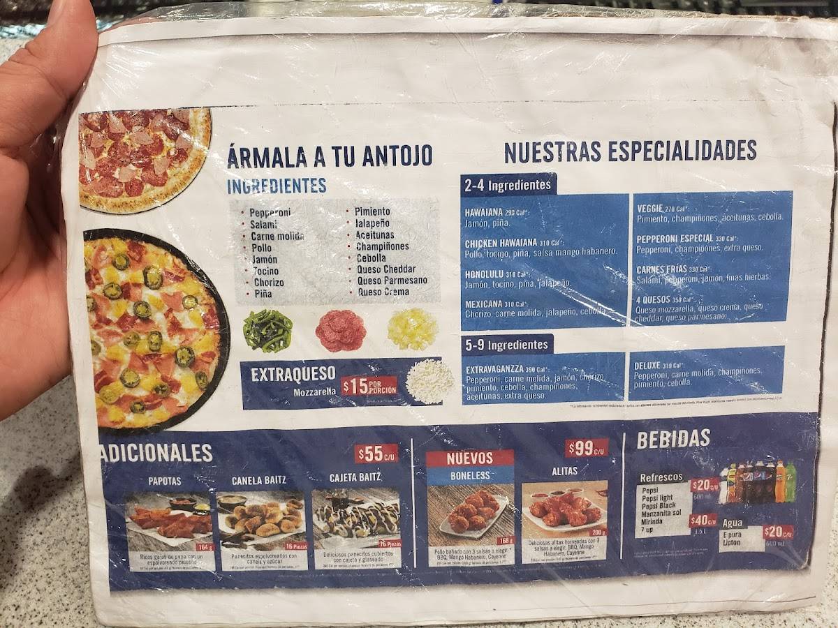 Domino's Pizza MANZANILLO BOULEVARD меню