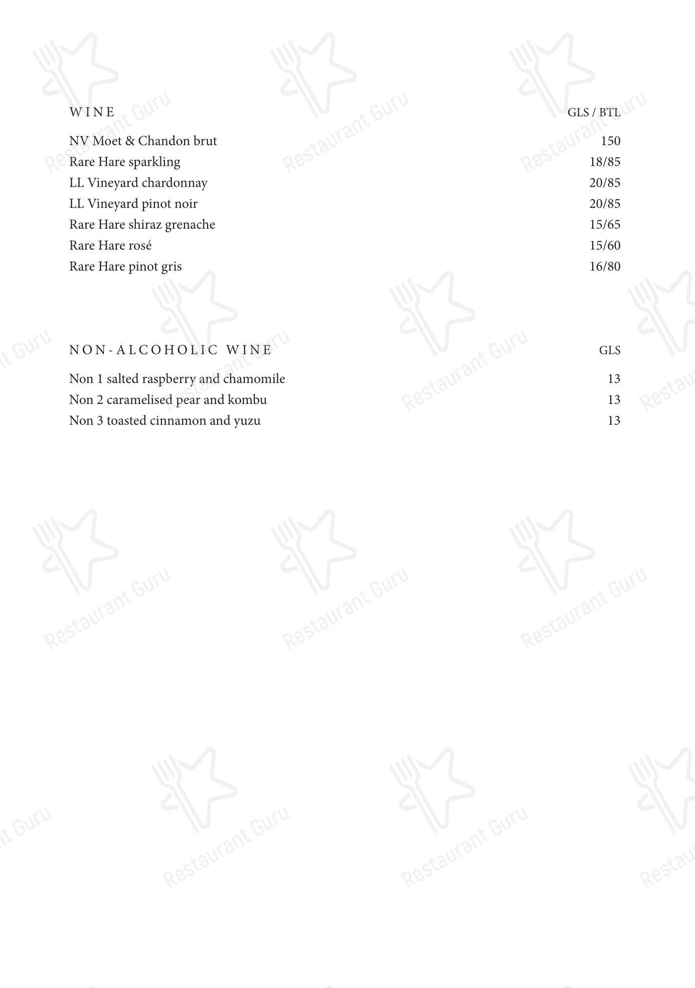 Doot Doot Doot в Мерриксе Север - Dinner Menu