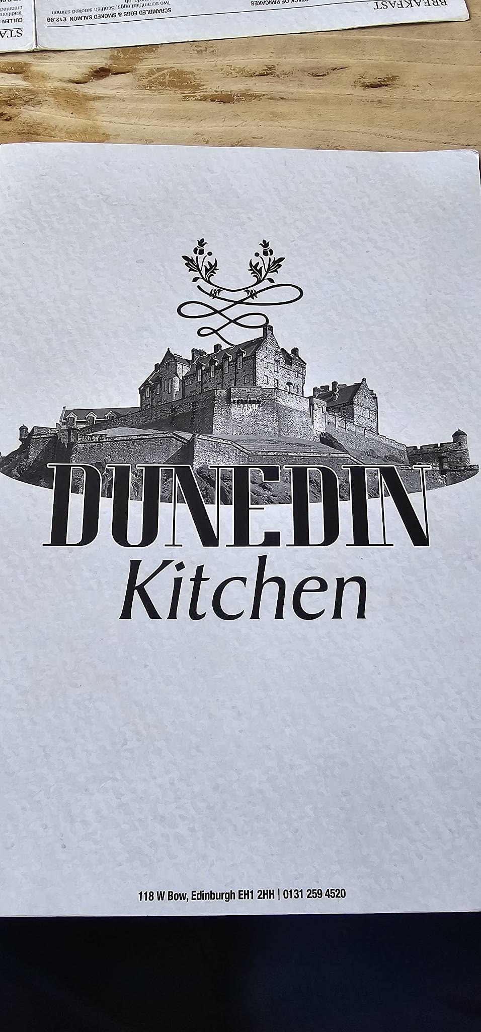 Dunedin Kitchen меню