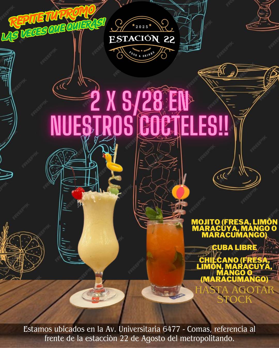 ESTACION 22 RESTOBAR меню
