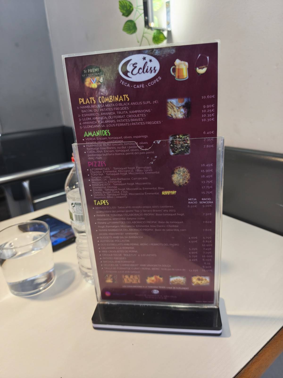 Ecliss Cafè меню