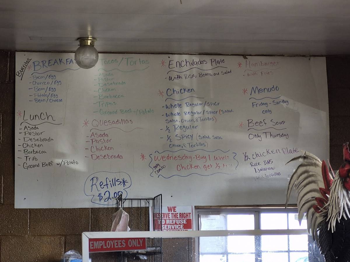 El Buen Pollo Mexican меню