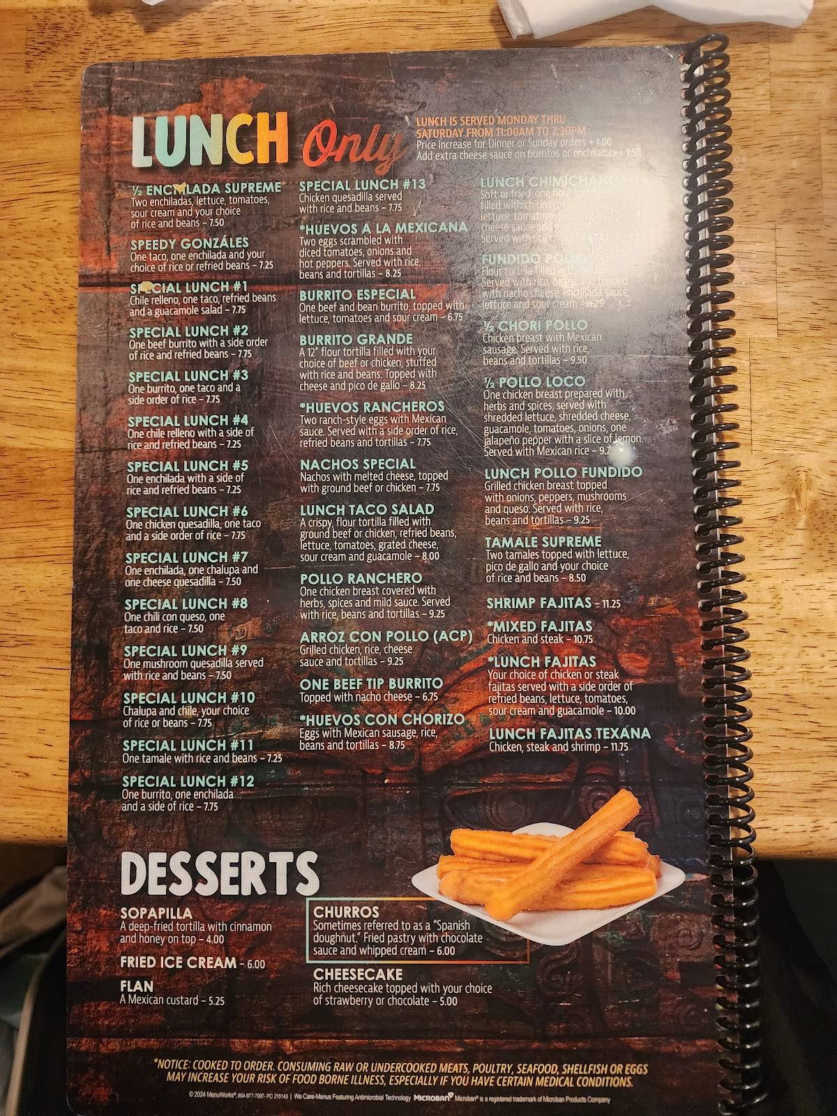 El Dorado Mexican Restaurant меню