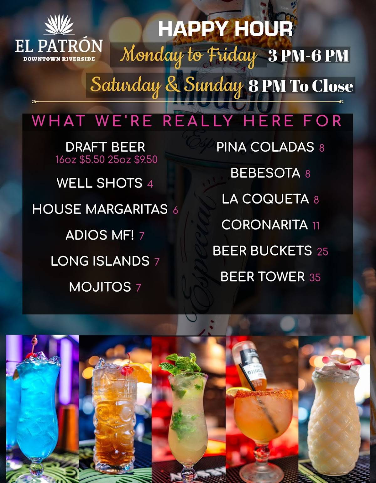 El Patrón Downtown Riverside меню