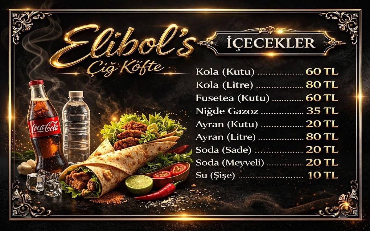 Elibol's Çiğ Köfte меню