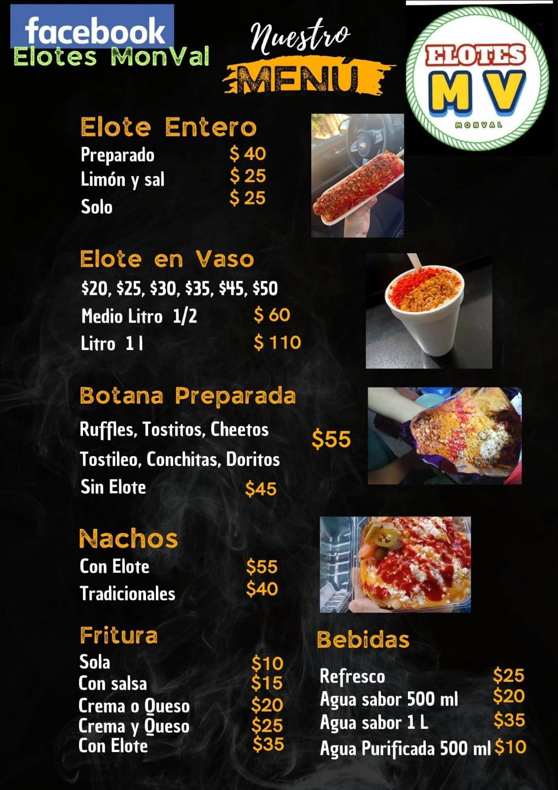 Elotes MonVal меню