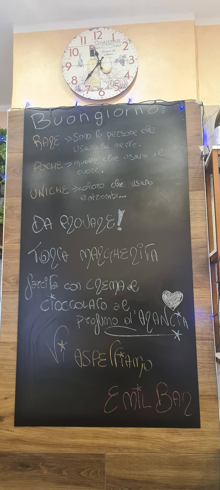 Emil Bar - Snc Di Fichera Cristina & C. меню
