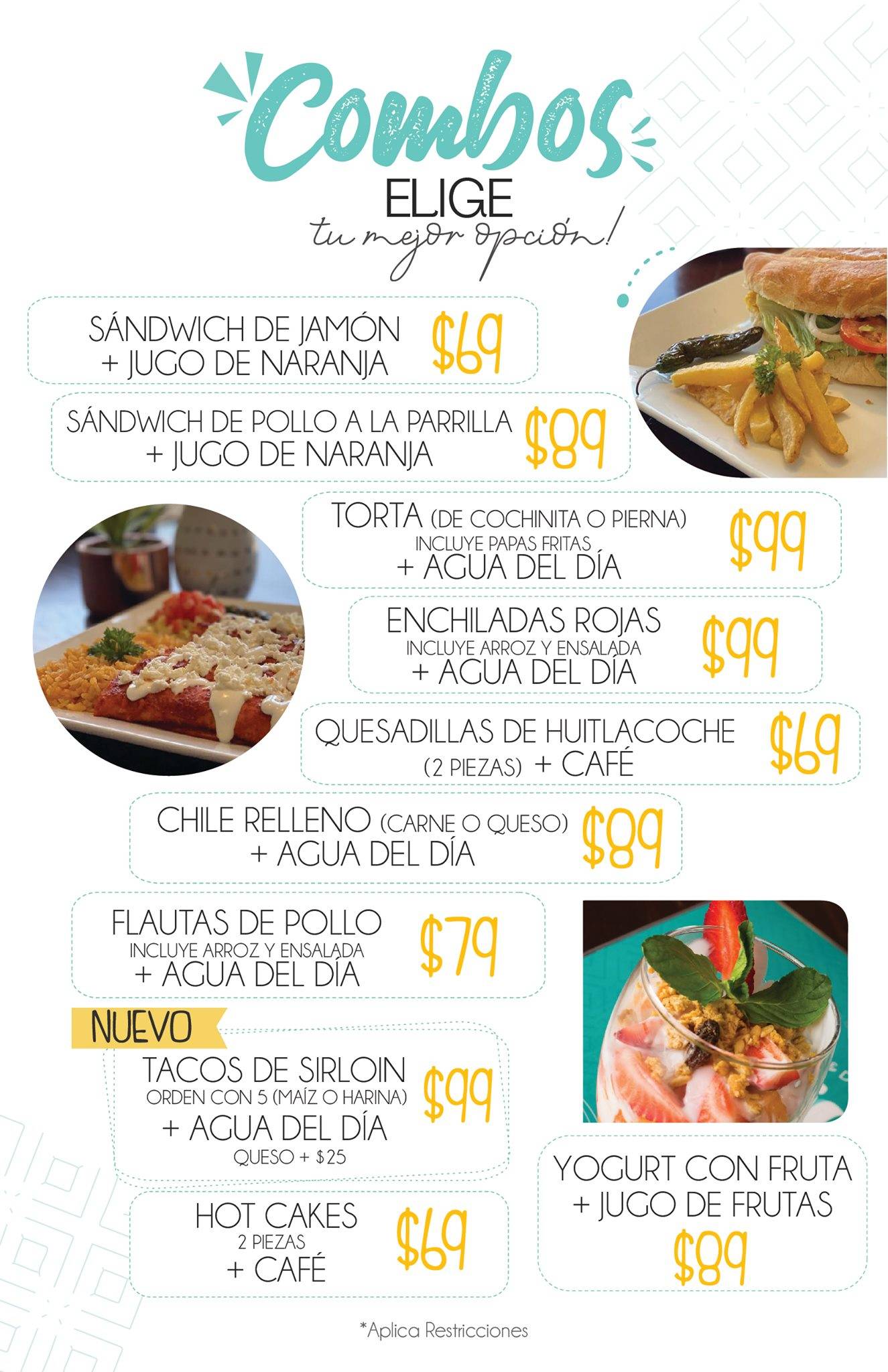Enjoy Saltillo меню