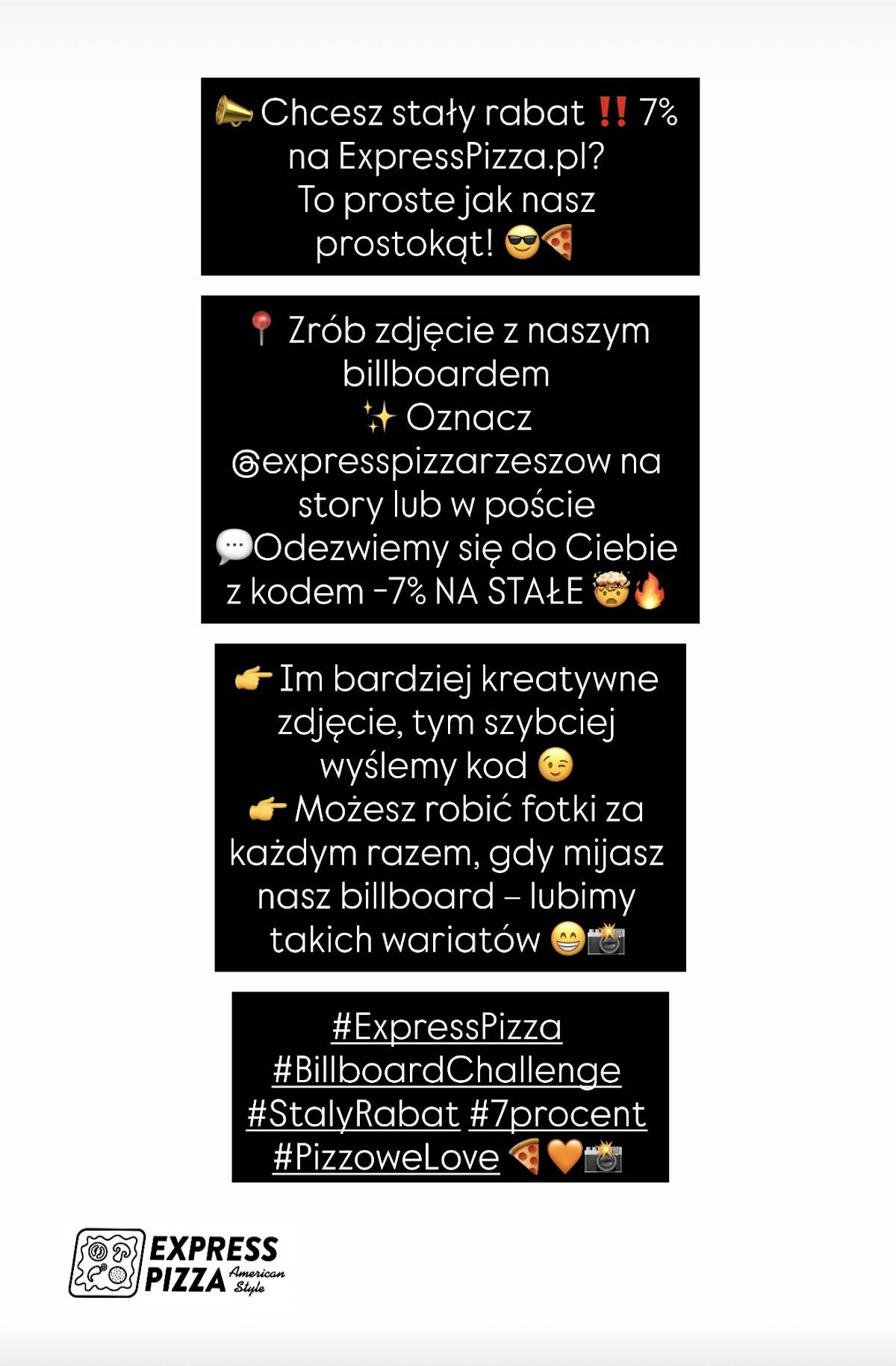 Express Pizza Rzeszów меню