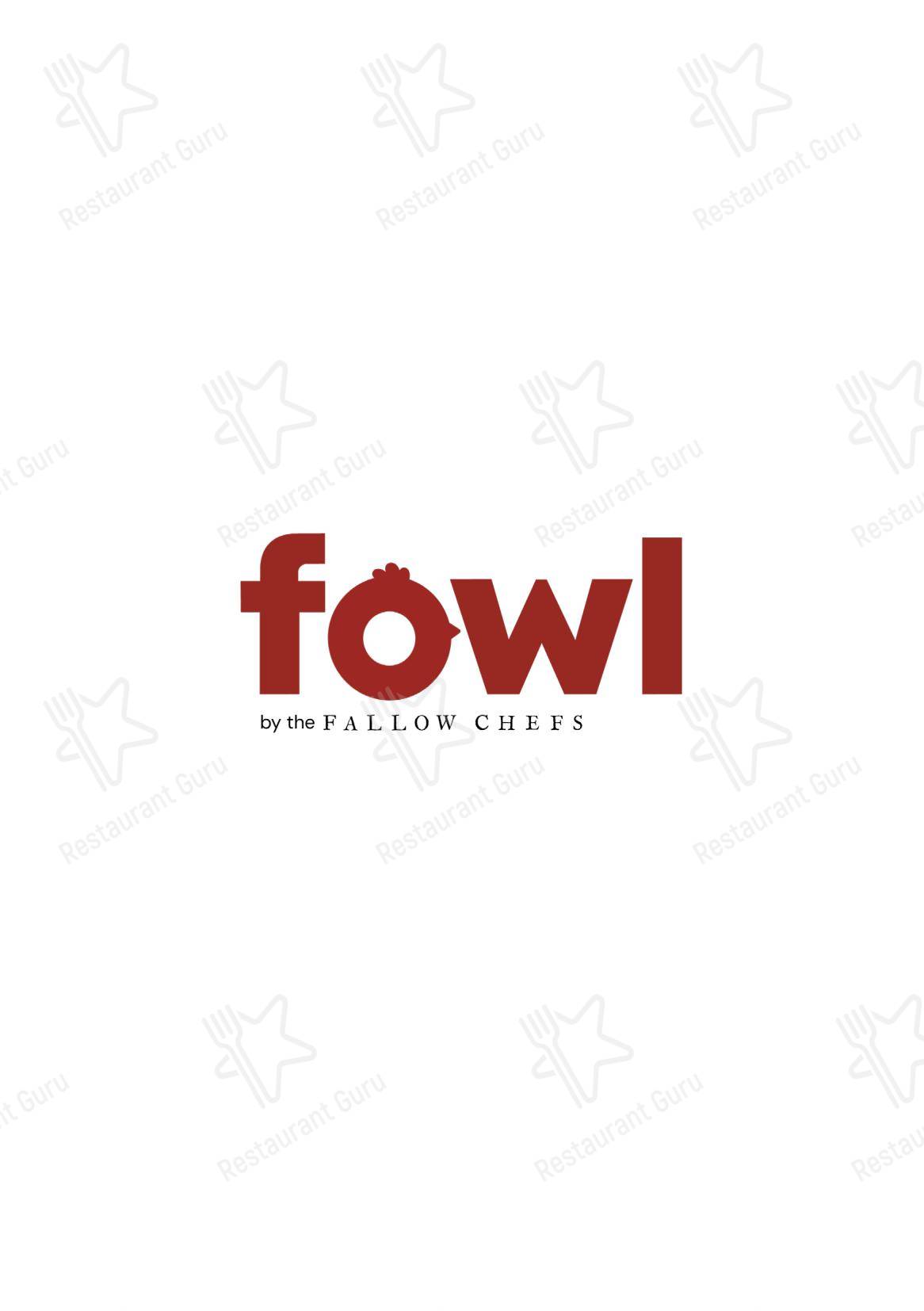 Wine Menu ресторана Fowl by the Fallow Chefs