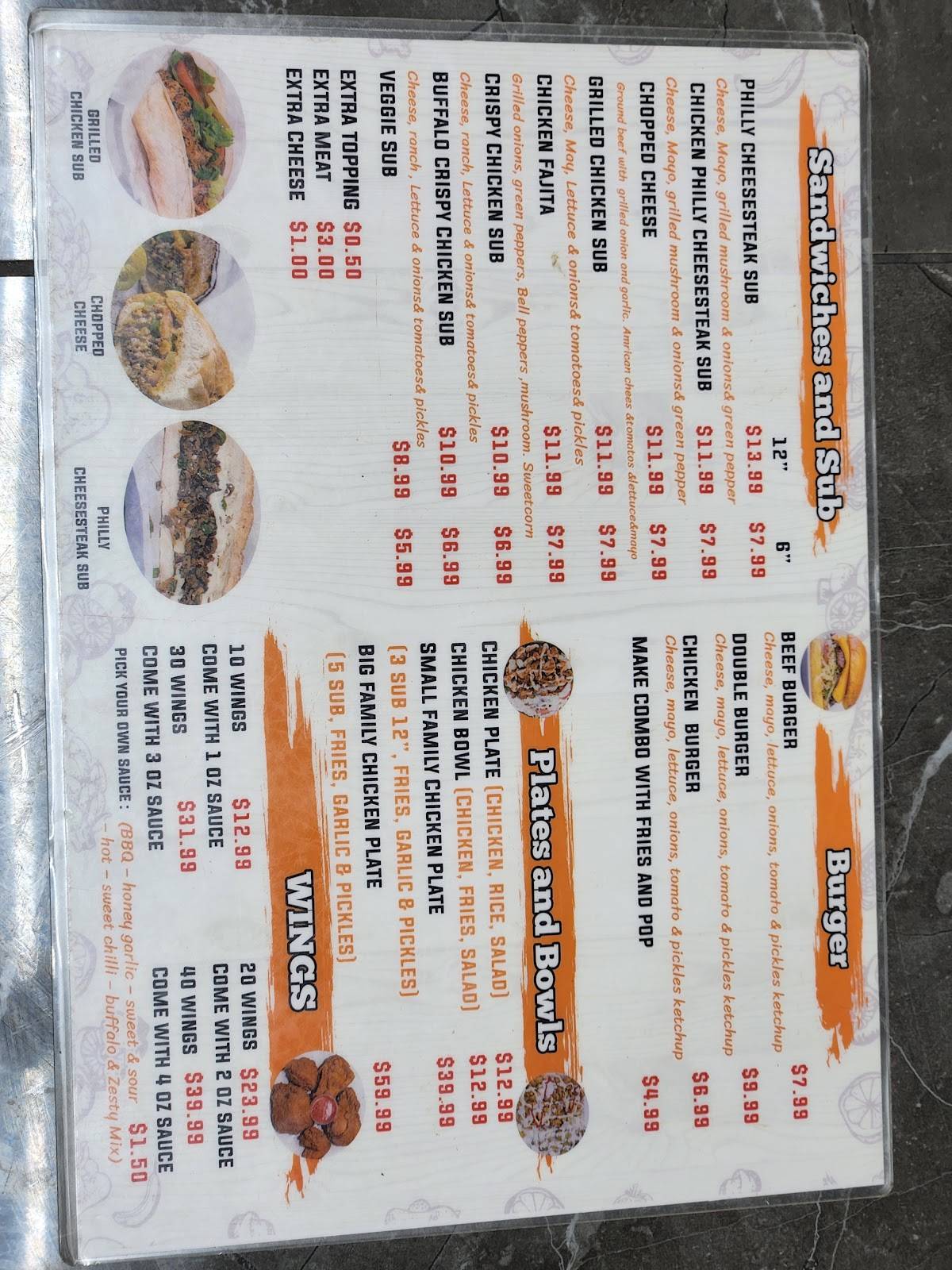 Zesty Bite меню