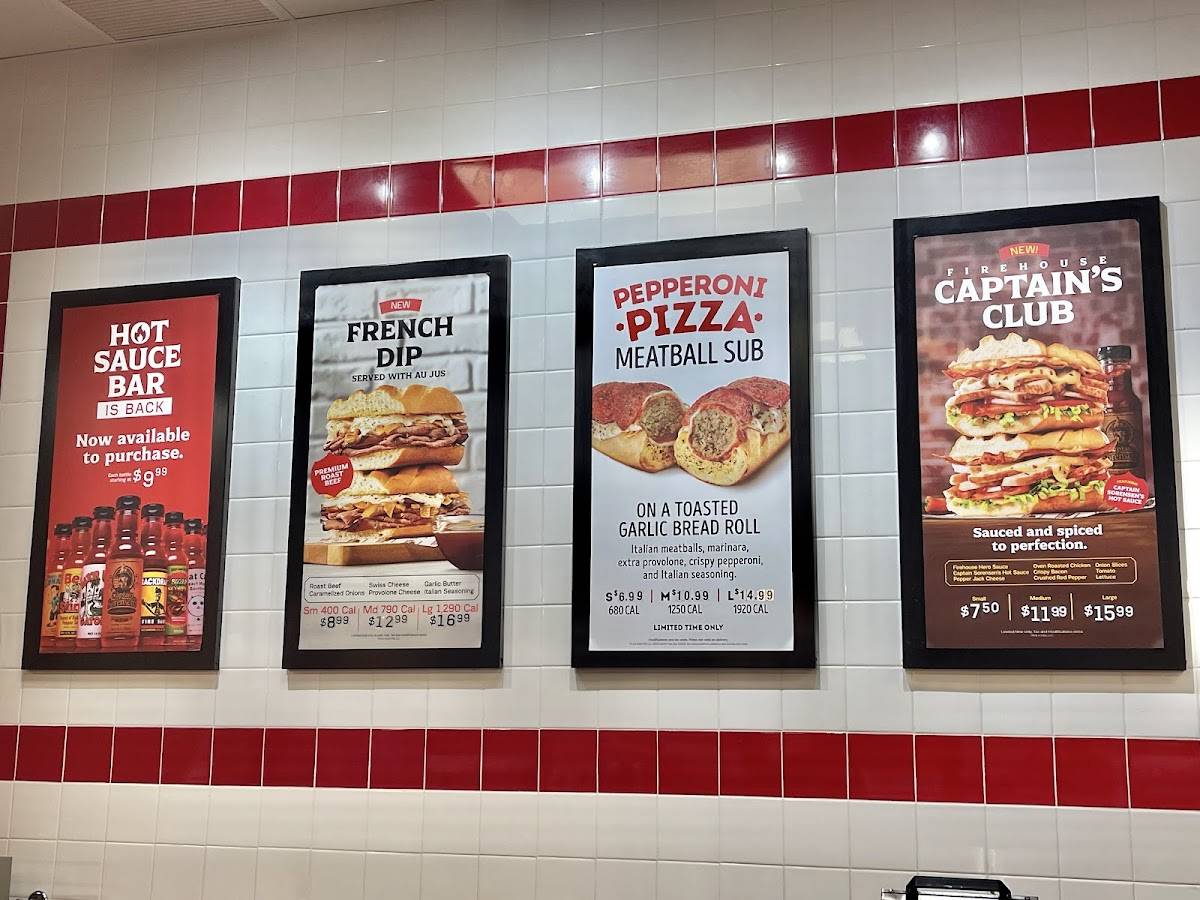 Firehouse Subs Stuart US 1 меню