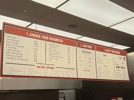 Five Guys Burgers and Fries Leeds Cardigan Fields меню