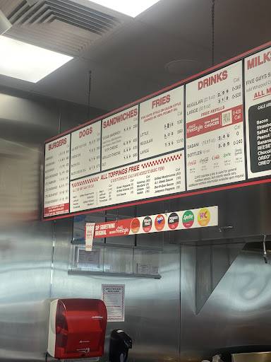 Five Guys меню