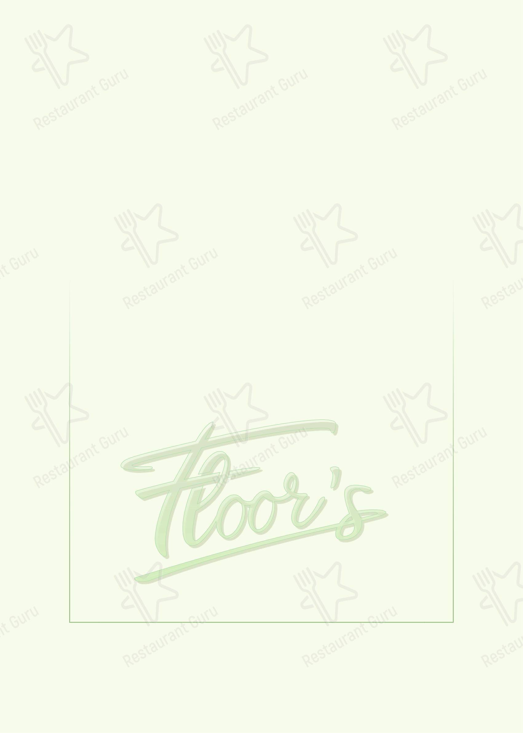 Floor's в Хелмонде - 菜单