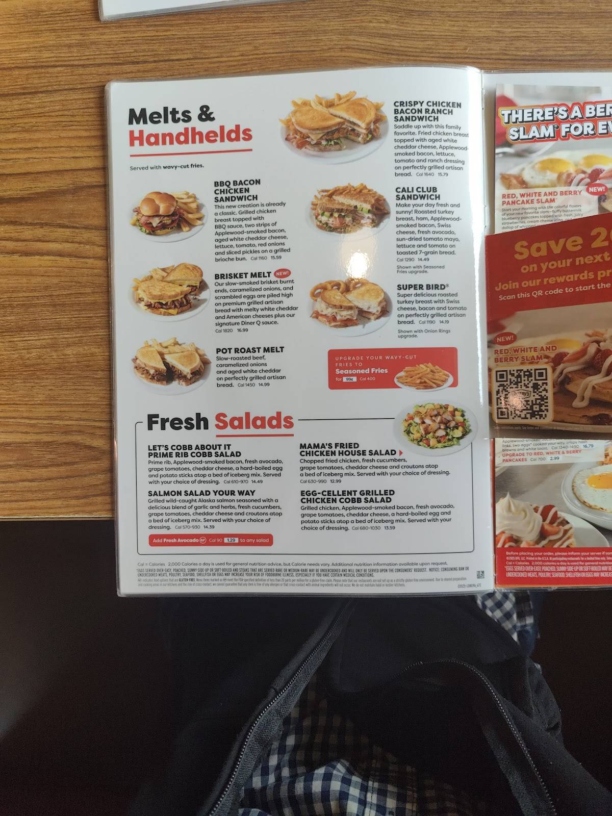 Denny's Restaurant меню