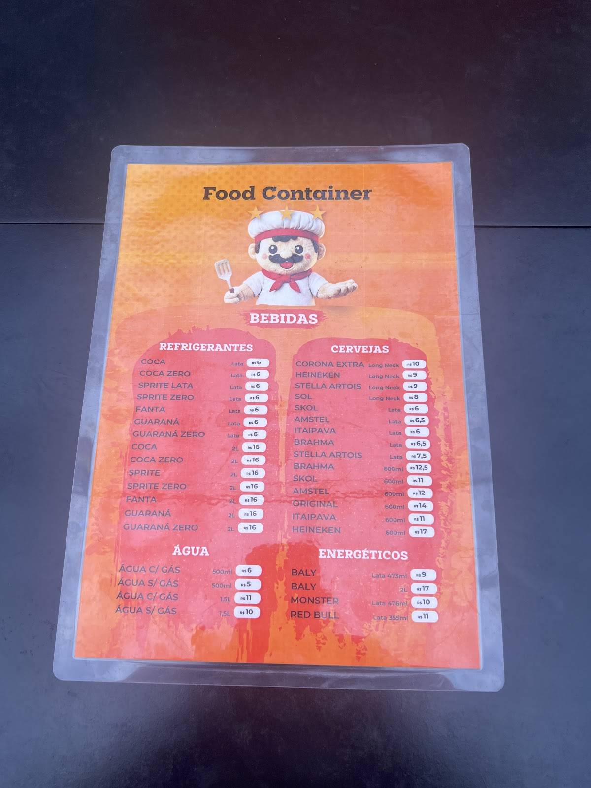 Food Container 3 меню