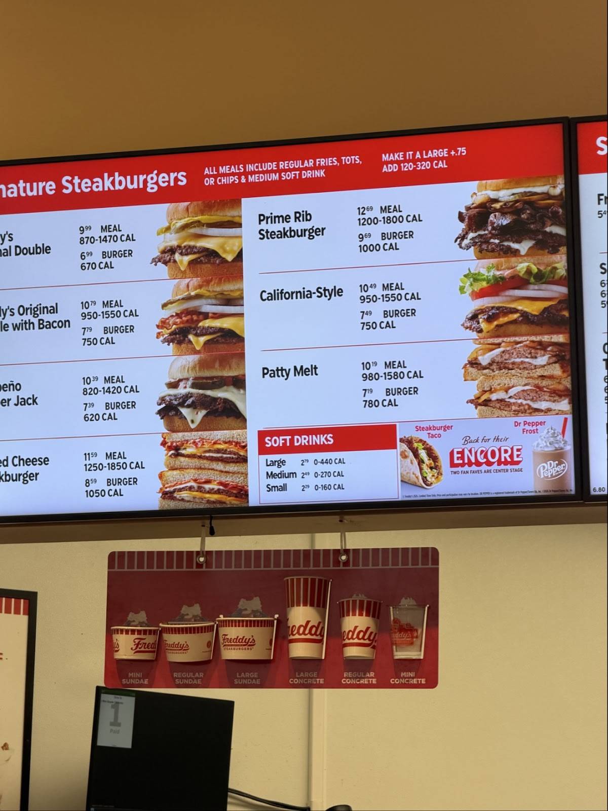 Freddy's Frozen Custard & Steakburgers меню