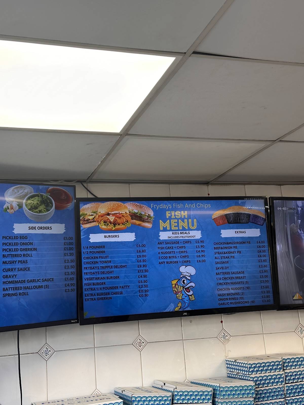 Frydays Fishbar меню