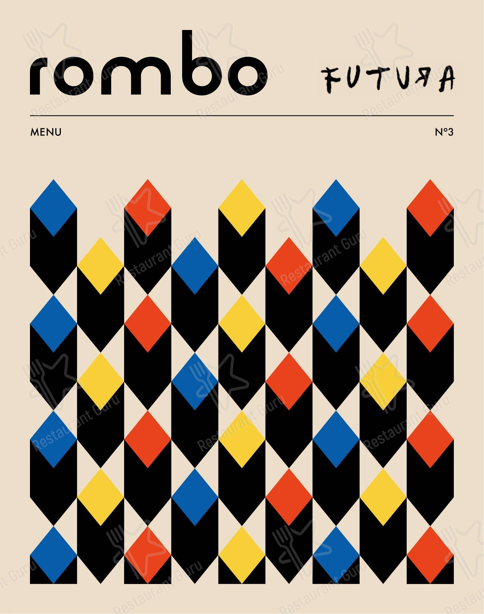 菜单 ресторана Futura Ristorante в Риме