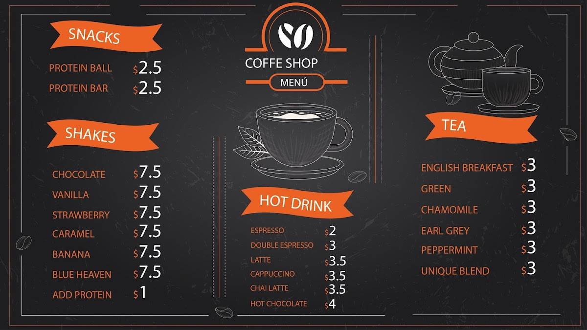 G-Force Cafe меню