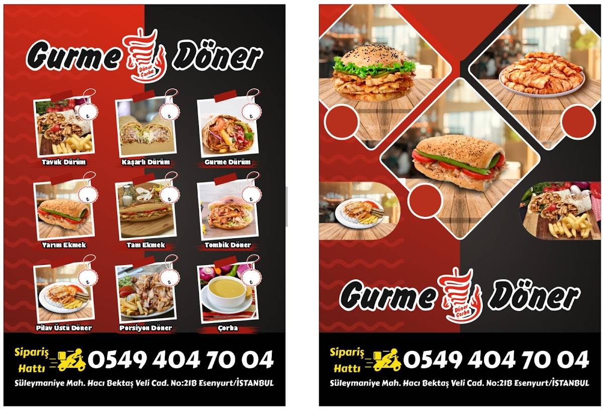 GURME DÖNER меню