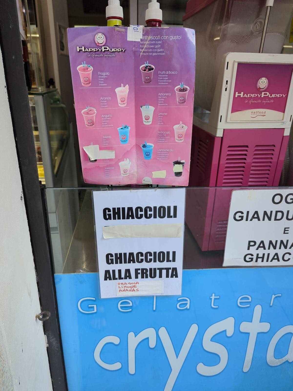 Gelateria Crystal меню