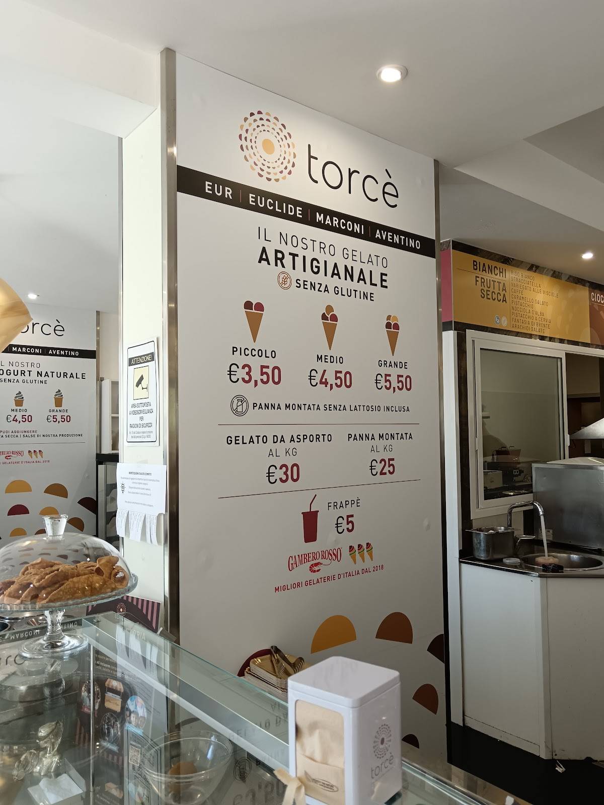 Gelateria Torcè меню