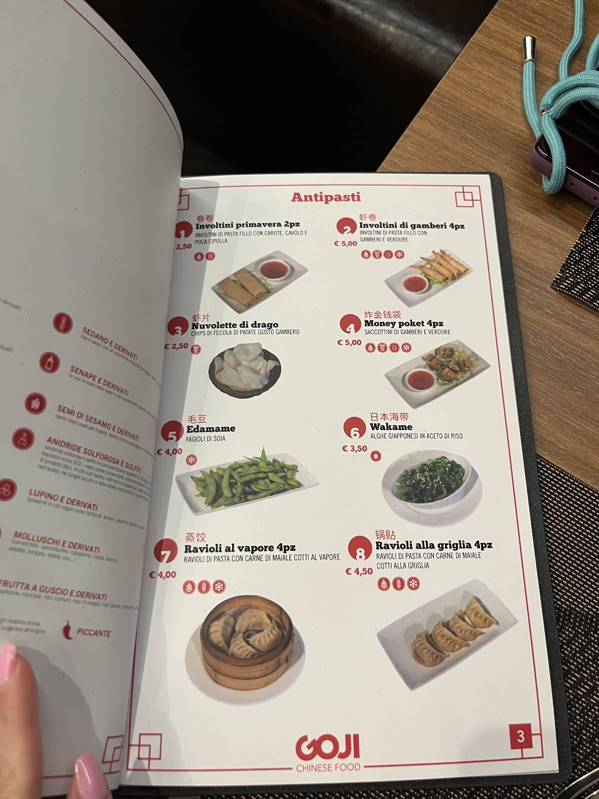 Goji Ristorante Cinese меню