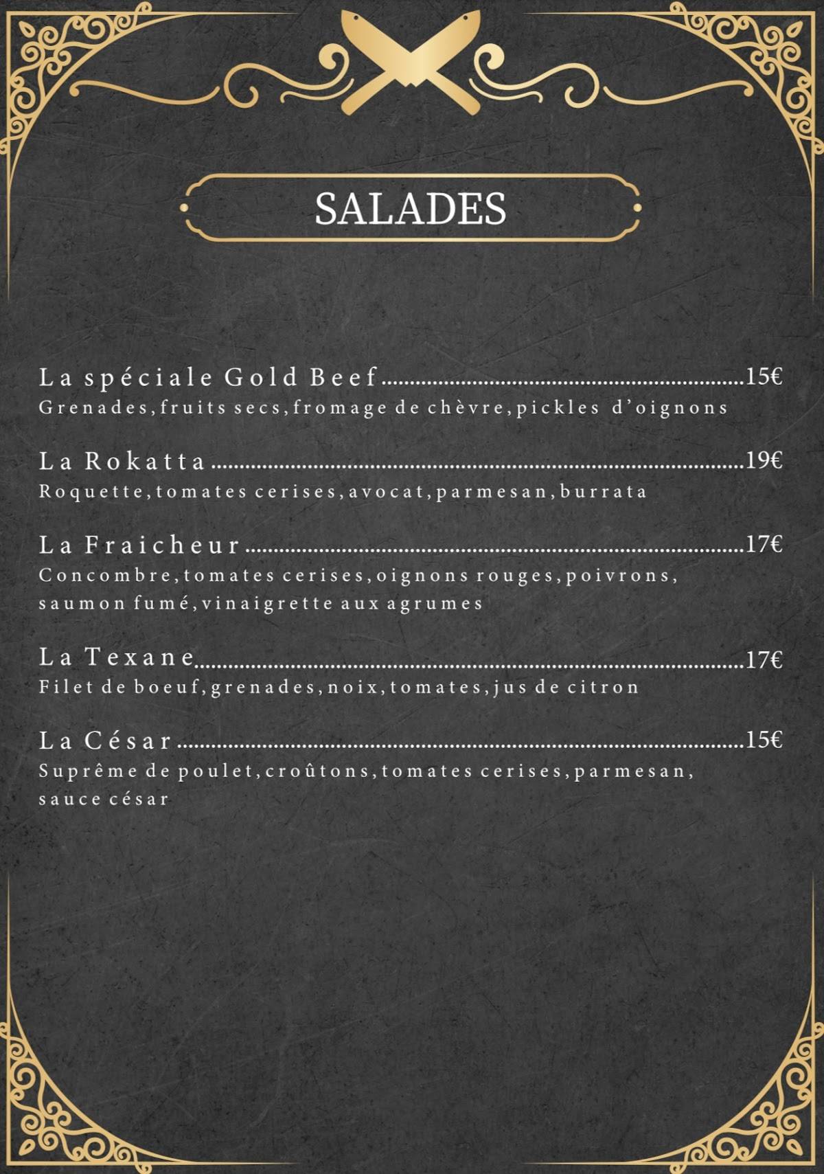 Gold Beef Rouen меню