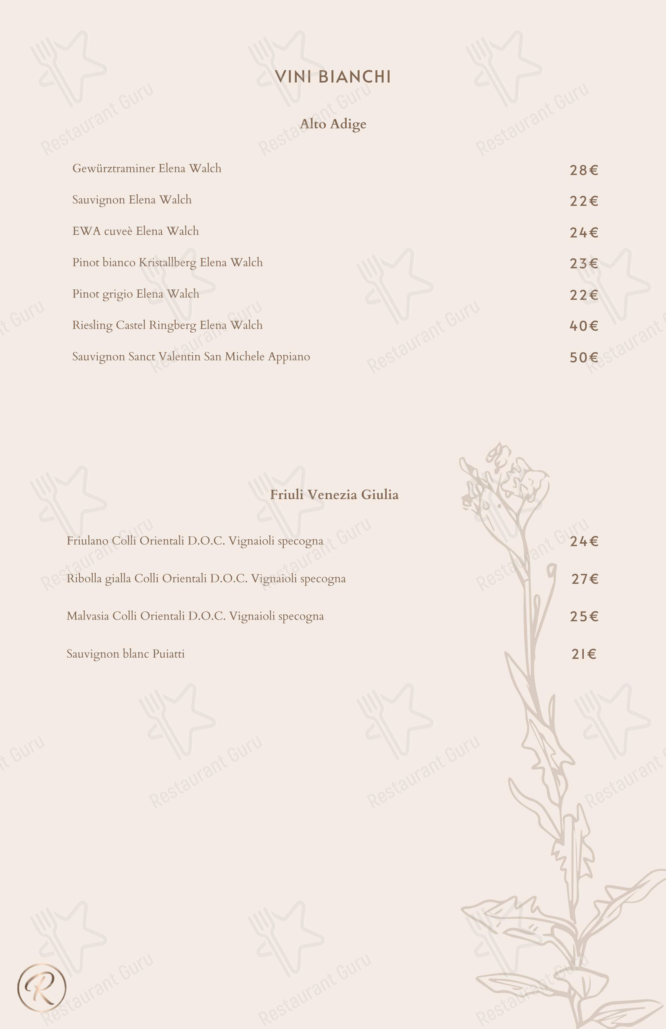 Green Reserva - Restaurant & Pizzeria в Риме - 菜单