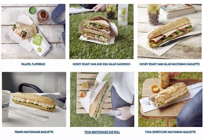 Greggs меню
