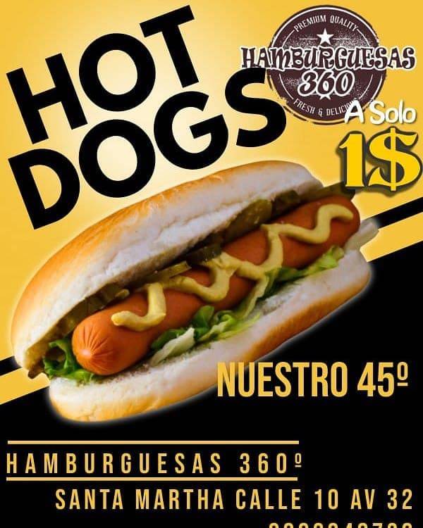 HAMBURGUESAS 360º RESTOBAR меню