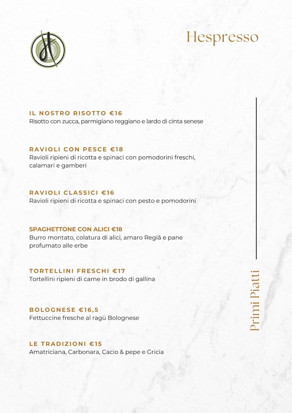HEspresso - The House of Meat меню