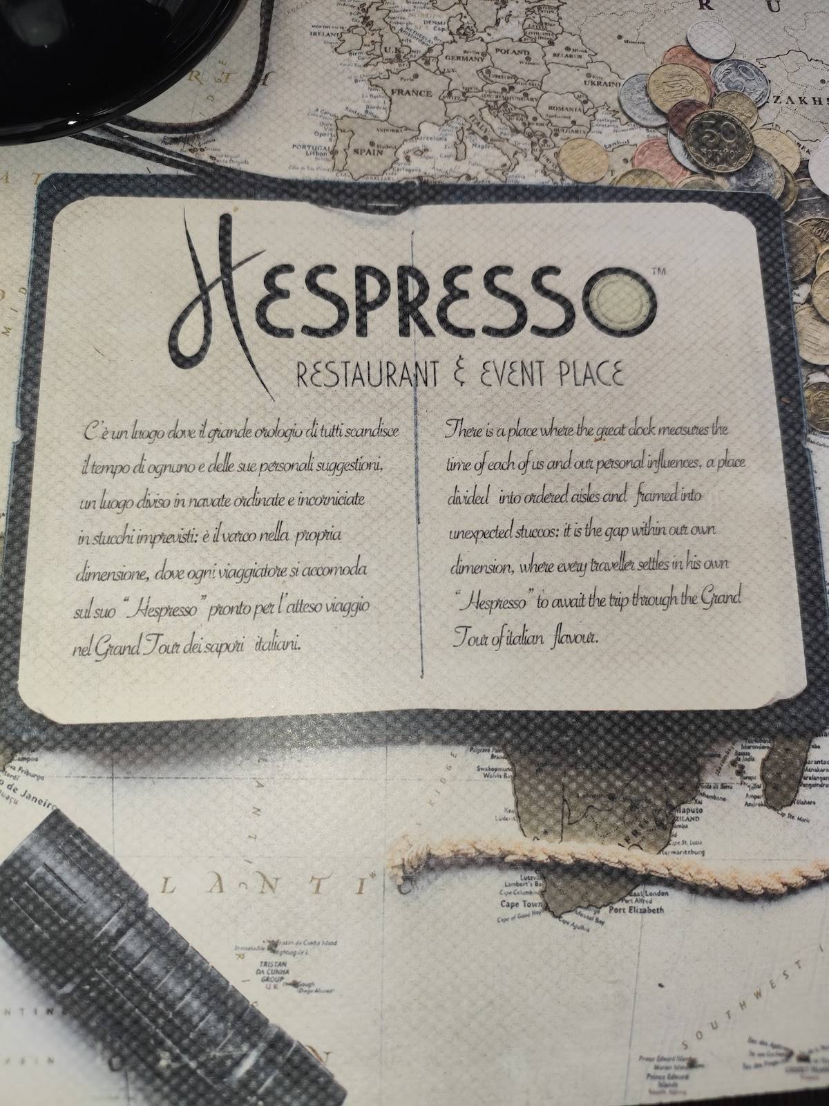 HEspresso - The House of Meat меню