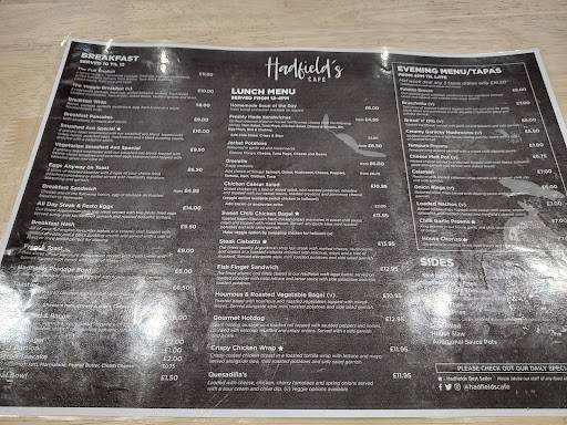 Hadfield’s Cafe меню