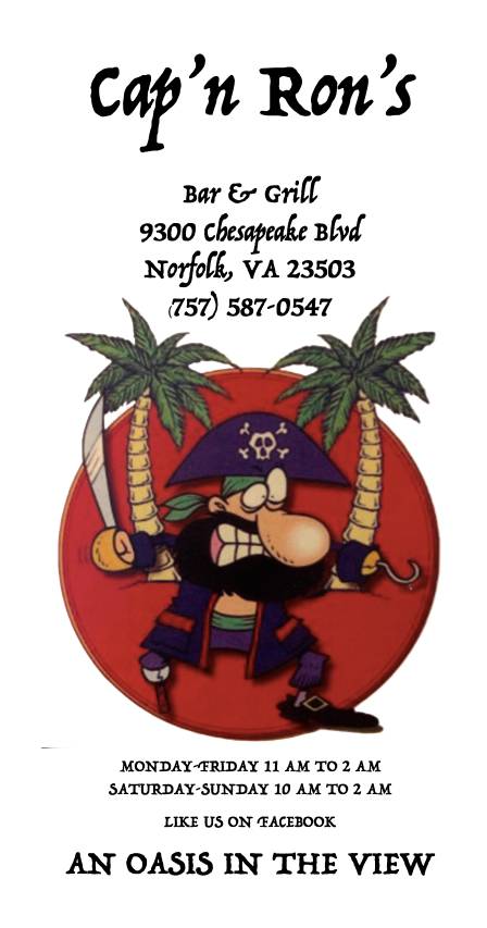 Cap'n Ron's меню