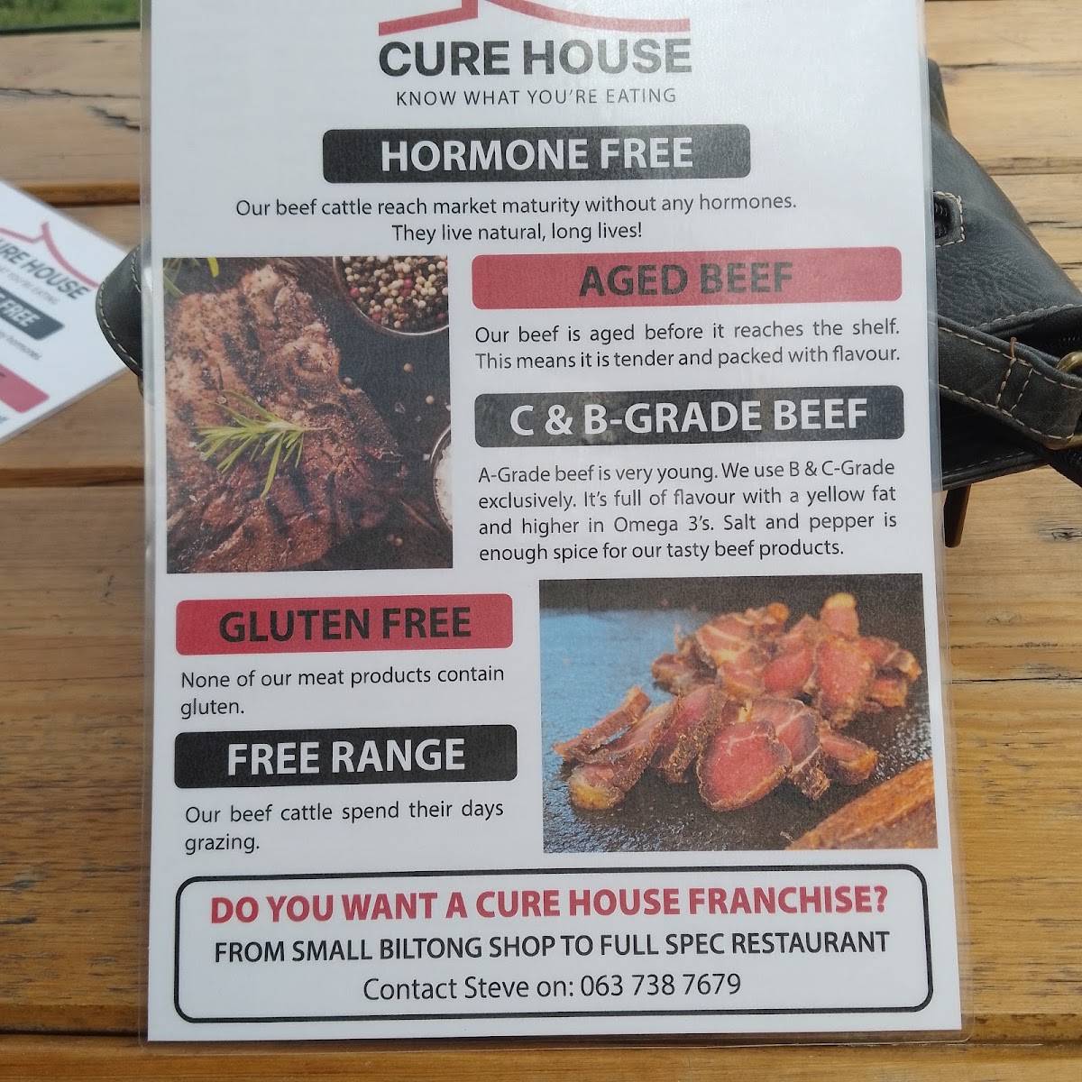 Cure House Midlands меню