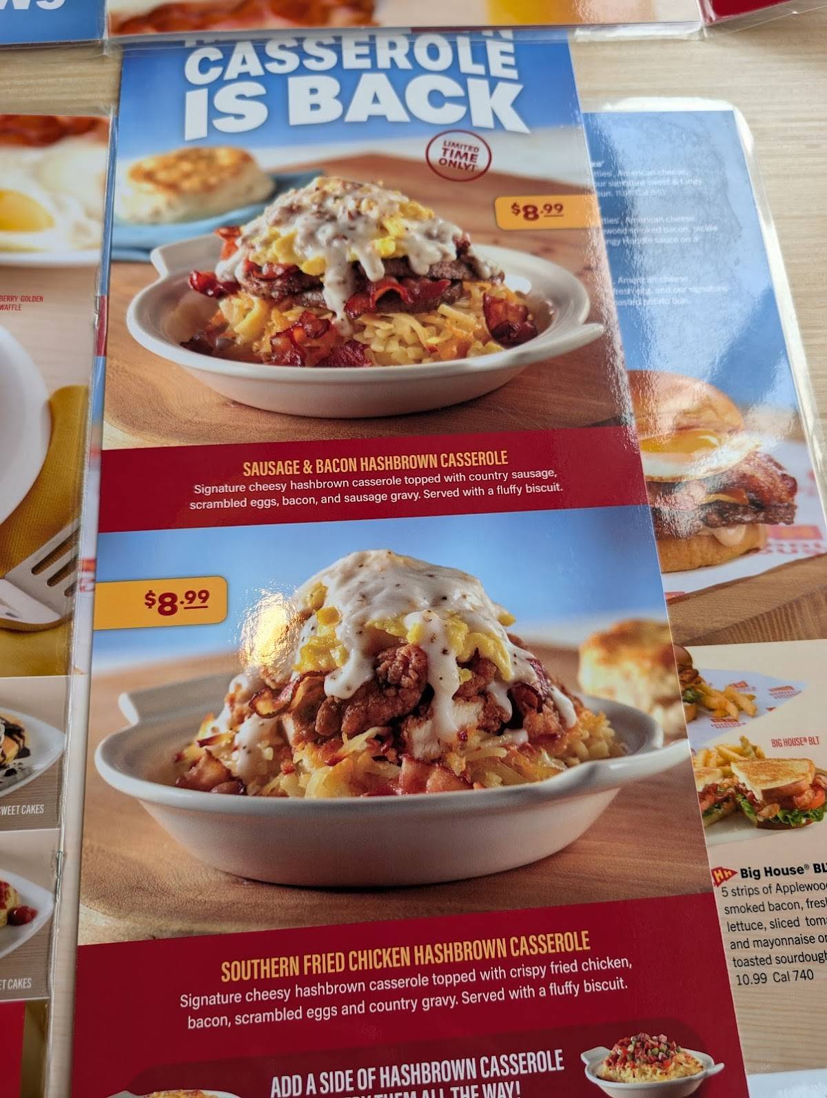 Huddle House меню