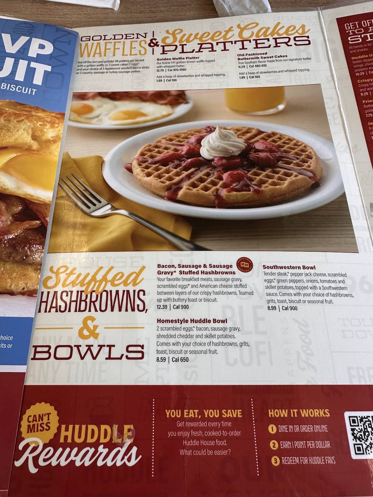 Huddle House меню