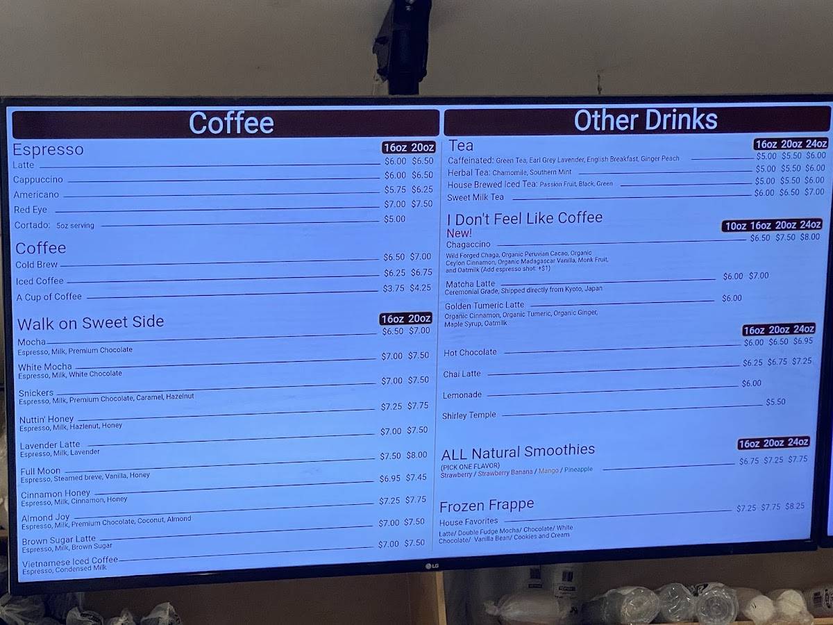 Hyper Coffee меню