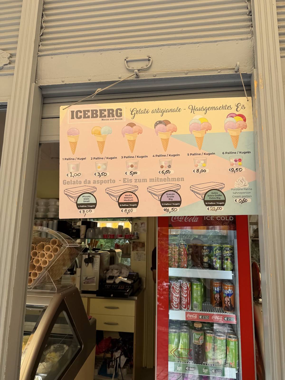 Iceberg Gelateria меню